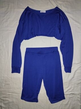 SWANK Electric Blue Casual Tee